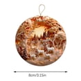 thumbnail image 6 of Holloyiver Nativity Scene Ornaments, Christmas Acrylic 3D Hanging Ornament Pendant for Xmas Tree Birth of Jesus Christian Decor Religious Gift for Family Friends and Christian 6PC, 6 of 10