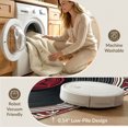 thumbnail image 5 of ODIKA 8'x10' Washable Area Rug Record Vintage Turntable Concentric Ring Border Disc Cd Vinyl Playful Expressive for King Size Bedroom Under Bed, Master Suite, Non-Shedding, Easy Care, 5 of 7