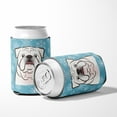 thumbnail image 5 of Caroline's Treasures BB1654CC Snowflake White English Bulldog  Can or Bottle Hugger, Can Hugger, multicolor, 5 of 5