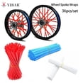 thumbnail image 1 of Universal Motorcycle Dirt Bike Wheel Rim Cover Spoke Skins Wrap Tubes Decor Protector 36 Pcs Red Blue Black Orange36pcs1 He Qiyong unisex, 1 of 1