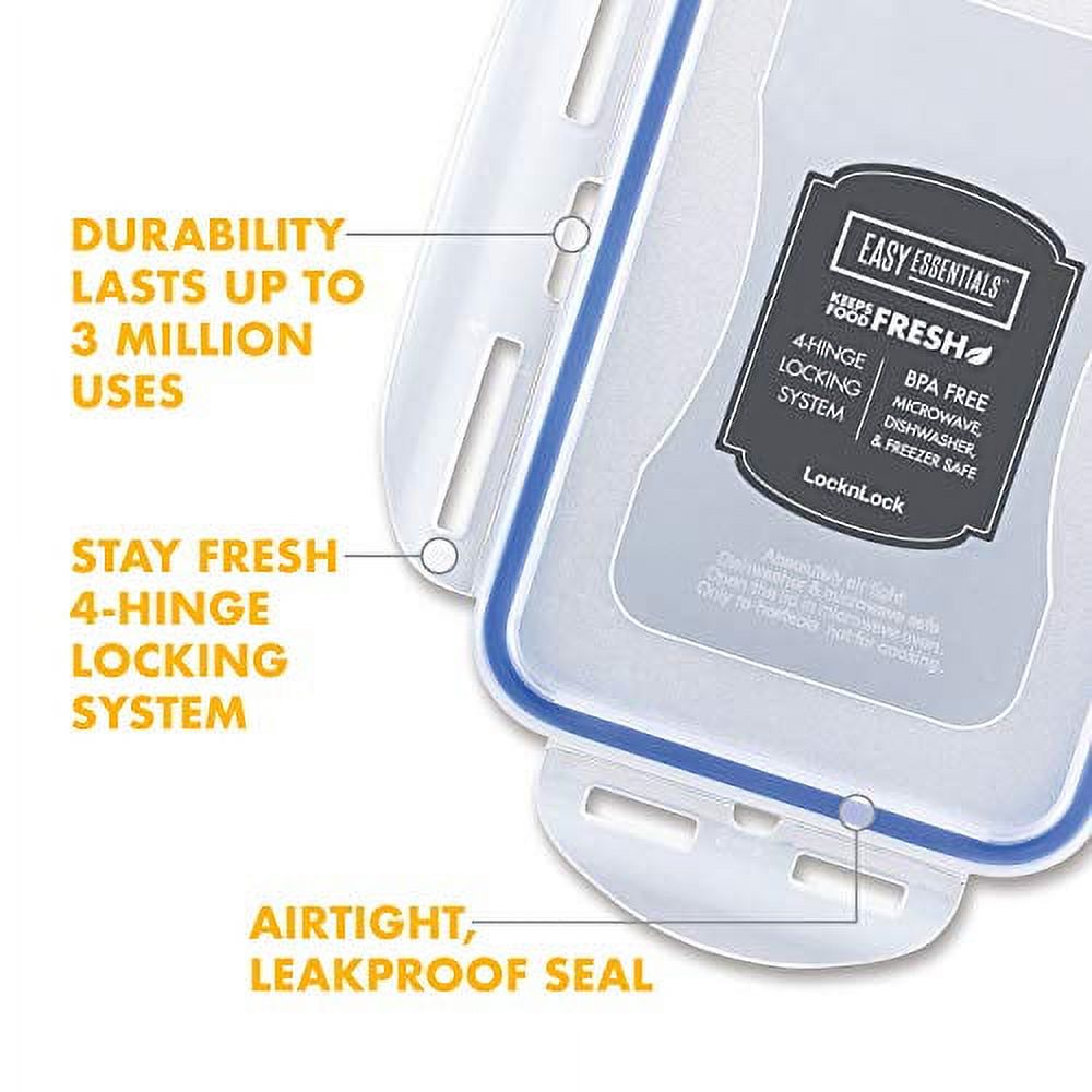 LocknLock Storage Food Storage Container, 18.8-Cup, Clear - image 2 of 12