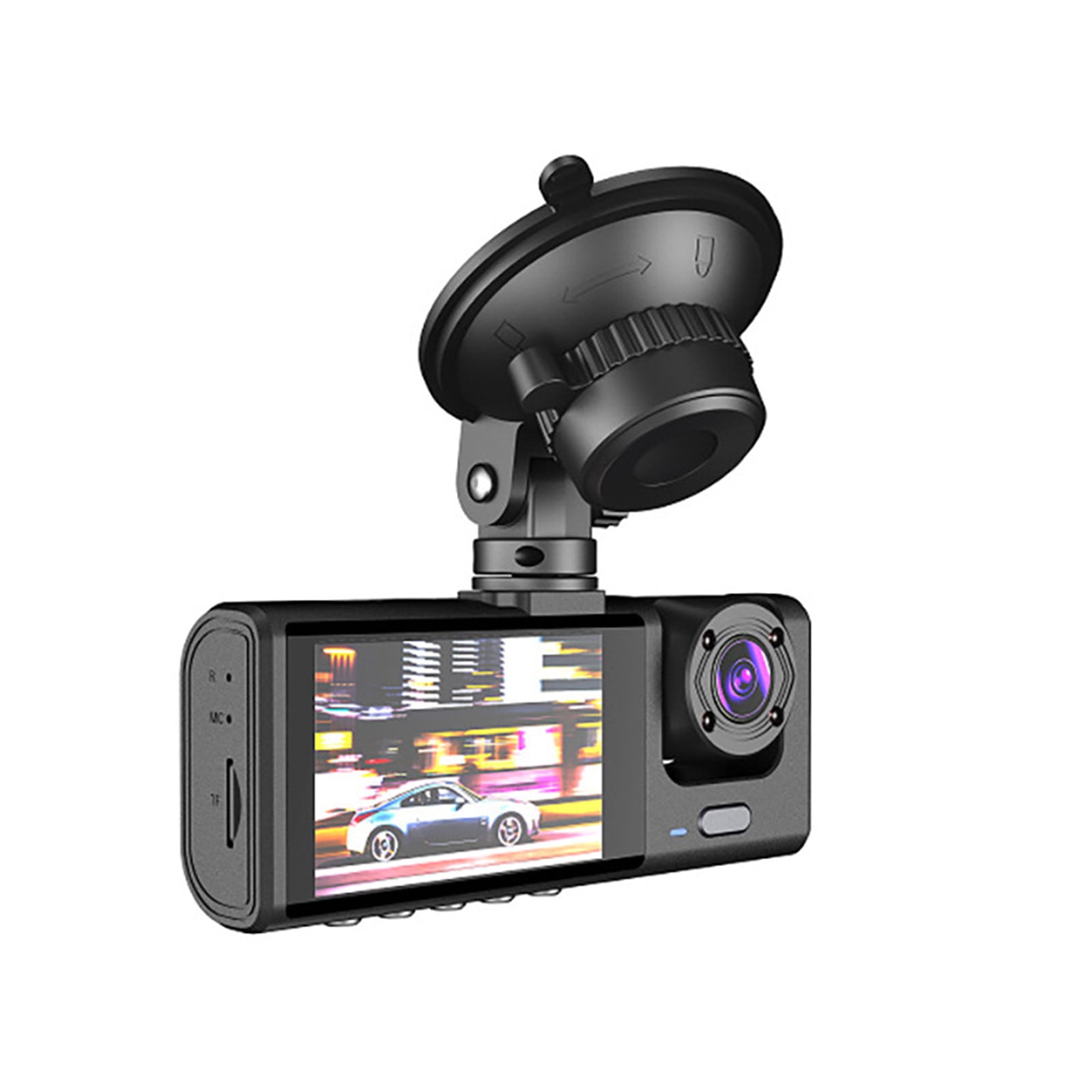 Dpityserensio 3 Channel Dash Cam Front and Rear Inside,1080P Dash Camera for Cars Three Way Car