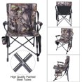 thumbnail image 4 of REDCAMP Oversized Hunting Chairs for Blinds, Portable Folding Camo Camping Chairs for Adults Hunting Seats with Hard Arms for Outside Outdoor, Camouflage, 4 of 18