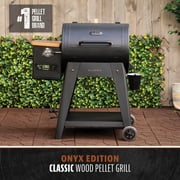 Pit Boss Pellet Smoker, Classic 700 Square Inch Wood Fired Pellet Grill, Onyx Series
