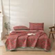 thumbnail image 3 of Manta de gasa de algodón 100 % hilo teñido ropa de cama Jacquard cama punto a cuadros colcha hogar mantas cubrecama colcha para la cama, 3 of 5