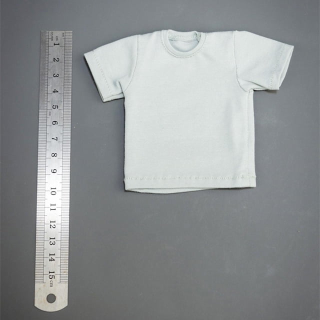 Ropa de muñeca figura masculina 1/6 Perfecl trajes camiseta 12 pulgadas Gris