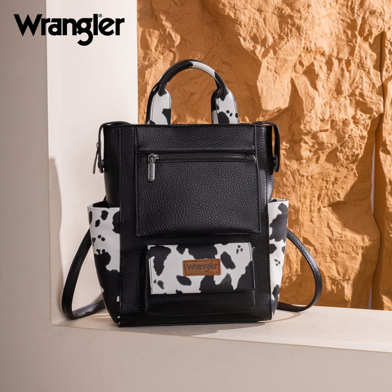 Wrangler Women's Convertible Backpack, Vegan Leather Black photo 7