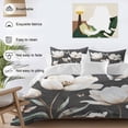 thumbnail image 3 of 3 Piece Farmhouse Floral Duvet Cover Set Twin Size,Microfiber Comforter/Quilt Cover with Corner Ties and 2 Pillowcases,Magnolia Flowers Vintage Blackboard All Season Soft Bedding with Zipper Closure, 3 of 8