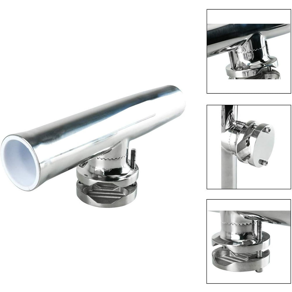 HYDDNice Tournament Style Clamp on Fishing Rod Holder for Rails 11/4