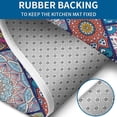 thumbnail image 4 of Multicolor Ethnic Mandala Pattern Bathroom Rugs Sets 3 Piece,Toilet Cover Set,Absorbent Non Slip Bathroom Mats Sets with U-Shaped Contour Rug Toilet Rug Set, 4 of 5