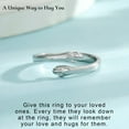 thumbnail image 2 of Turandoss S925 Sterling Silver Hug Ring for Women Teen Girls Jewelry Birthday Wedding Gifts for Bride Her Wife Girlfriend Friendship Daughter Sister Grandma, 2 of 7