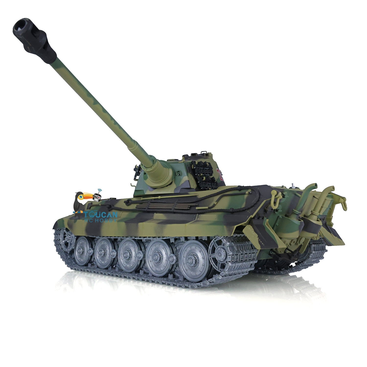 Pro Edition Henglong 1 16 King Tiger 2 RC Tank Radio Controlled Battle Remote Metal Tracks 360 Turret Walmart