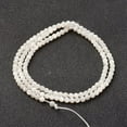thumbnail image 2 of 5 Strand Natural White Shell Beads Strands Mother of Pearl Shell Round 3mm Hole: 0.8mm about 127pcs/strand 15.15 inch(38.5cm), 2 of 3