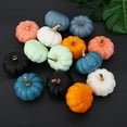 thumbnail image 6 of PPKVUFD 1 Pcs Small Artificial Pumpkins Decorative Pumpkins Foam Pumpkins 3" Wide for Fall Wedding Thanksgiving Halloween Christmas Table Centerpiece Season Mantel Bowl Decor, 6 of 6