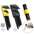 thumbnail image 1 of WorkPro Ball End Hex Key Set -23 Piece,Cr-V Metric and SAE Sizes,T handle Adaptor, 1 of 6