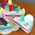 thumbnail image 4 of Girls Simulation Birthday Cake Food Toy Wood Pretend Play Shopping Toy Cooking Utensils Relastic Celebrate Birthday Set, 4 of 6