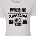 thumbnail image 4 of Inktastic Wyoming Awesome Since 1890 Women's T-Shirt, 4 of 5
