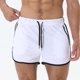 thumbnail image 4 of Pantalones Cortos para Hombre con Cremallera Bolsillos Malla Pantalones Cortos Respirables, Cordón de Cintura para el Entrenamiento Y Casual, 4 of 7