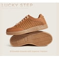 thumbnail image 3 of LUCKY STEP Fashion Retro Braided Raffia Style Sneakers Breathable Casual Shoes,Brown,Womens, 3 of 11