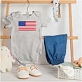 thumbnail image 3 of Classic American Flag USA Pride Romper Boys or Girls Infant Baby Brisco Brands NB, 3 of 6