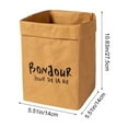 thumbnail image 3 of GFHFHITJ Brown Paper Bag, Large Capacity Kraft Kitchen Storage Bag Washable Paper Grocery Bags for Storage, Shopping, 3 of 6