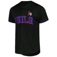 thumbnail image 2 of Men's Fanatics Black Philadelphia 76ers Pop Baseball Jersey, 2 of 3