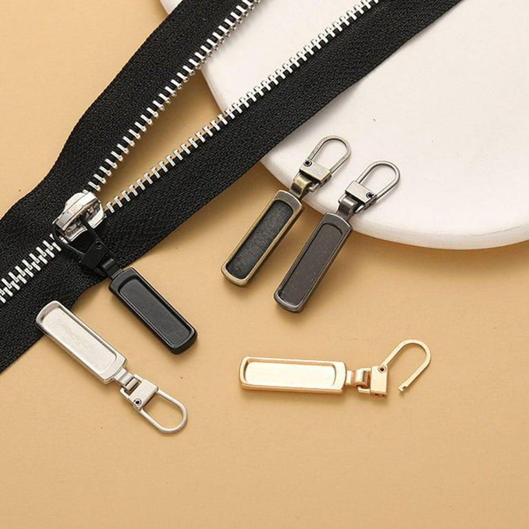 Leather Zipper Pull Puller End Replacement Kit Fastener Zip Slider