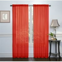 Red Sheer Curtains Walmart Com