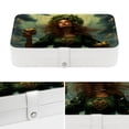 thumbnail image 4 of Saint Patrick's Day Elegant Jewelry Box Organizer with Removable Compartment and Earring Holder - Portable PU Leather Storage Case, 4 of 6
