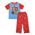 thumbnail image 1 of Dog Man Character Panels Kids Red Loungewear Pajama Set, 1 of 7