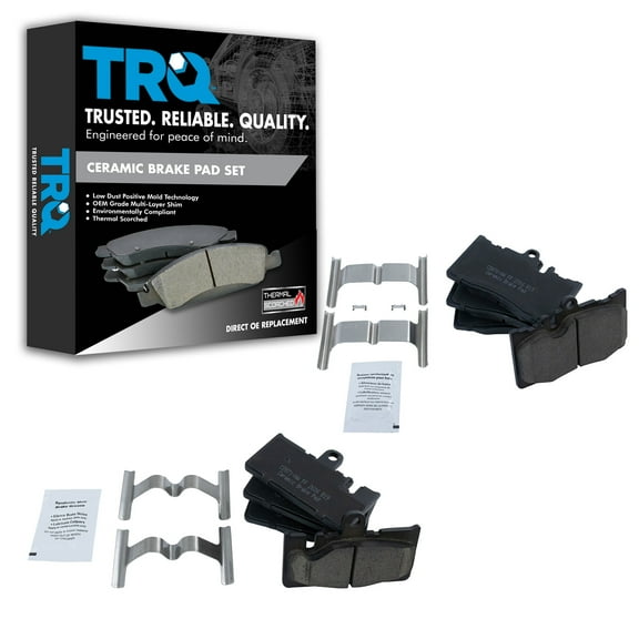 TRQ Front & Rear Premium Posi Ceramic Brake Pad Kit for Lexus LS430 BFA13052