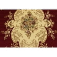 thumbnail image 4 of Unique Loom Versailles Medallion Motif Rug 10' x 10' Square Burgundy/Ivory, 4 of 5