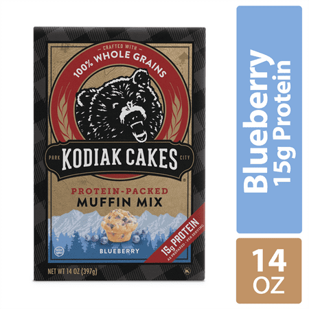 Kodiak Cakes Protein Packed Muffin Mix, Blueberry, 14 Oz