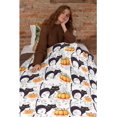 thumbnail image 6 of Halloween Black Cat Pumpkin Fleece Blanket Throw | Super Soft, Plush, Luxury Flannel Throw | for Bed, Sofa, Couch, Travel, Camping 60"x50" for Teens, 6 of 6