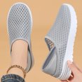 thumbnail image 2 of Rokment Womens Mens Walking Mules Tennis Shoes Unisex Lightweight Breathable Mesh Two-Ways Convertible Backless Half Slippers Sandals Grey Size 9.5, 2 of 7