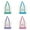 Mint Green*1+Baby Blue*1+Violet*1+Pink*1, variant on Trader Joe's Canvas Tote Bag - Pastel Mini Grocery Tote (13x11x6") with Surprise Bonus, Trader Joe's Baby Blue Canvas Tote Bag (Violet)