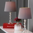 thumbnail image 5 of SAFAVIEH Harlow 16 in. Crystal Table Lamp with Light Grey Polyester Shade, Set of 2, 5 of 11