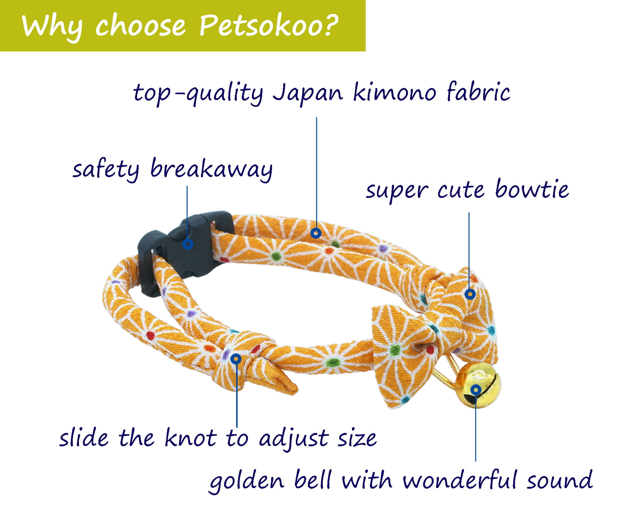 Tortoiseshell Pattern Safety Breakaway with Bow Cute Collars for Girl Boy Female Male Cats,Purple Comfortable Soft PetSoKoo Japan Chirimen Bowtie Cat Collar 