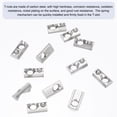 thumbnail image 3 of M8 Demi-Rond Rouleau en Ressort Écrous en T Série 3030 Acier au Carbone Fente en T Écrous à Ressort Argent, 12 Pcs, 3 of 7