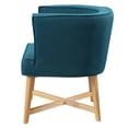 thumbnail image 3 of Accent Chair, Fabric, Wood, Navy Blue, Modern Contemporary Urban Design, Living Lounge Room Hotel Lobby Hospitality, 3 of 8