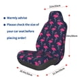 thumbnail image 3 of Wukai Cute Flamingo Full Set Car Seat Covers with Soft Padding Universal Auto Front Seats Protector and Cushion Mat, 3 of 5