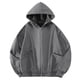 thumbnail image 5 of pstuiky manga larga de hombre, Chaqueta tipo cárdigan con cremallera y capucha de manga larga de color liso para hombre camisetas de hombre xxl, 5 of 5