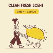 Aunt Fannie's Wood Surface Cleaning Wipes, Multipurpose Wood Surface Cleaner for Cabinets, Furniture, and Wood Floors, Lemon Scent, 35 Count (Pack of 6)