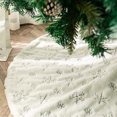 thumbnail image 1 of Falda DegGod para árbol de Navidad, felpa, piel sintética blanca como la nieve, 90 cm, 1 of 8