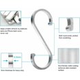 thumbnail image 2 of Paquete de 12 ganchos de aluminio en forma de S con acabado pulido para colgar ollas y sartenes, plantas, tazas de café, ropa, toallas en la cocina, el baño. JAMW Sencillez, 2 of 5