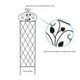 thumbnail image 3 of Pure Garden 63-Inch Garden Trellis for Climbing Plants and Veggies (Black), 3 of 6