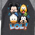 thumbnail image 3 of Disney Emoji - Lol Emojis - Toddler And Youth Raglan Graphic T-Shirt, 3 of 6