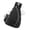 Black, variant on Solid Blue Pickleball Backpack Adjustable Sling Bag for Men and Women, Multi-Functional Tennis Racket Bag Crossbody Daypack for Badminton and Outdoor Sports (18.5 inches / 47 cm)