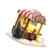 thumbnail image 5 of Bearachild Navidad Comedor Coche Palomitas de maíz Casa pequeña luminosa con luces LED Adorno Resina Decoración de escritorio Cumpleaños Navidad Sin Kits de decoración para fiestas Bearachild HA038204-00, 5 of 6