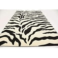 thumbnail image 4 of Unique Loom 3125067 Zebra Animal Print Area Rug, 7 x 10 Feet, Ivory/Black, 4 of 5